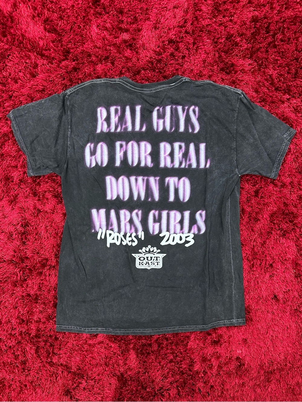 Outkast Roses Retro Shirt Black Large New Guys Go For Real Down To Mars Girls